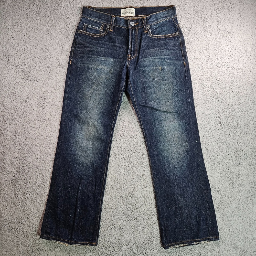 Aeropostale Jeans Women Size 27/28  Inseam= 28 Dark Wash Benton Original Bootcut